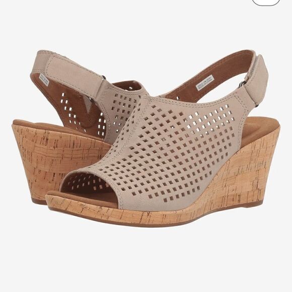 Rockport Briah Sling back wedge sandal new size 10.5 - Picture 1 of 9